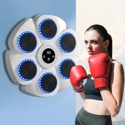 Smart Music Boxing Machine para adultos e crianças, Sports Fitness Trainer, Home Exercício Response, Boxing Wall Target, Novo - Image 4