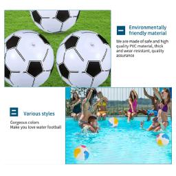 Bola de praia inflável para meninos e meninas, futebol em PVC, brinquedos esportivos espirrando, festa na piscina exterior, verão, 1 pc - Image 4