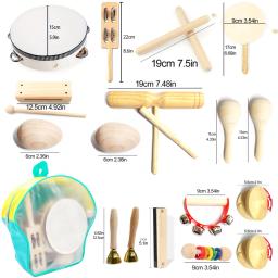 Novo bebê percussão instrumento educação desenvolvimento criativo madeira música mão crianças aprendendo brinquedos montessori presente novo - Image 6