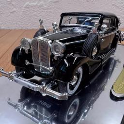 Modelo de carro plástico liga retro, Diecast 1:43 escala, clássico produto acabado, presente brinquedo simulação, exibição estática, SW38 - Image 1