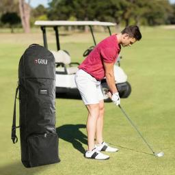 Sacos De Avião De Viagem De Golfe Com Roda E Alças De Ombro Destacáveis, Dobrável Golf Club Travel Cover, Aviation Bag - Image 5