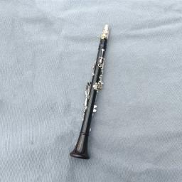 Profissional clarinete do ébano, prateado, tom E, granadilha, madeira maciça - Image 2