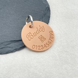 Personalizado Silicone Anti-Lost ID Tag para Animais de Estimação, Gravado Nome e Número de Telefone, Pingente Personalizado, Puppy Coleiras Acessórios, Novo - Image 1