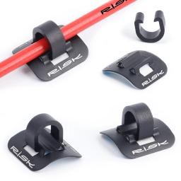 2/4/6 pçs tubo de óleo de bicicleta de alumínio braçadeira fixa adaptador stick-on guia de cabo de mudança de bicicleta caixa de freio linha fivela tubo clipe - Image 2