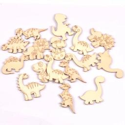Chips de madeira naturais para Scrapbooking, cão adorável, gato, peixe, Carft, decoração de casa, enfeites DIY, CP3397 - Image 6