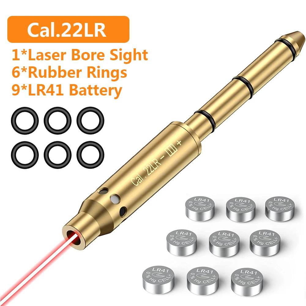 Red Laser Bore Sight para Revólveres, Bore Sight, Boresighter, End Barrel para Pistolas, Rifle, Air Guns,. 177, 22LR,. 223Rem, 9mm,. 38Spl - Image 1