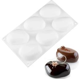 Molde elíptico de silicone para pedra de seixo, para bolo, mousse, sobremesa, chocoalte, molde de sabão antiaderente - Image 5