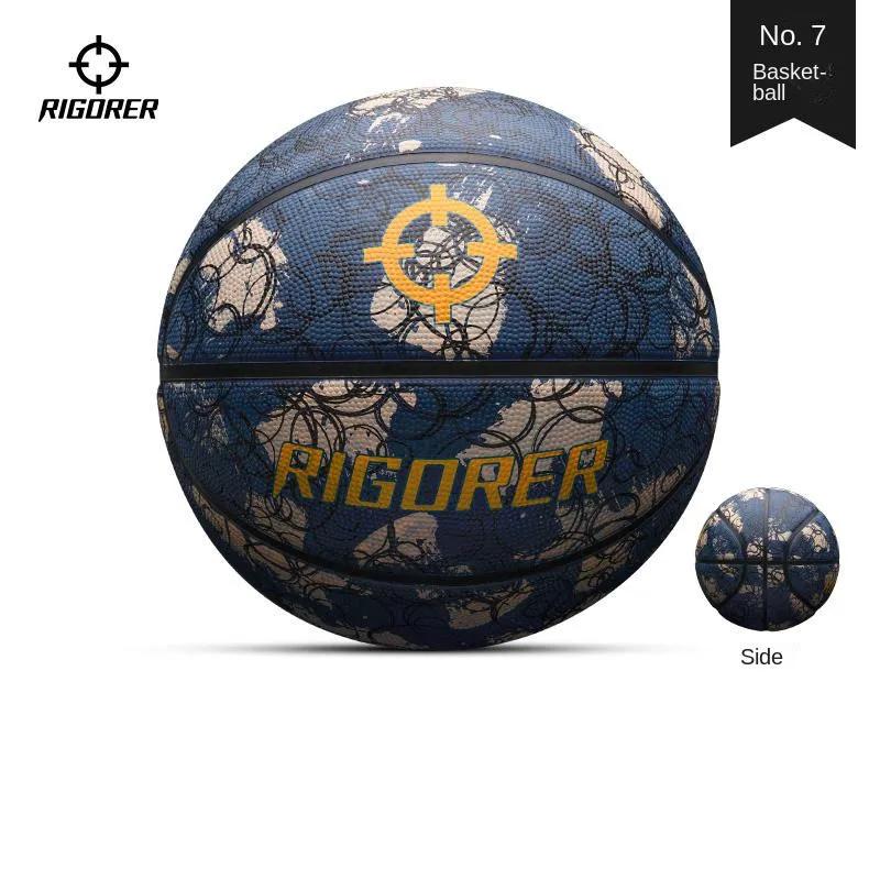 Rigoster-basquete do mesmo estilo, basquete de borracha, tamanho 7, esportes ao ar livre, bola selvagem, resistente ao desgaste - Image 1