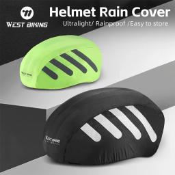 Oeste ciclismo-capa de chuva para o ciclismo, impermeável e capa protetora contra poeira para mtb e capacete de bicicleta de estrada - Image 1