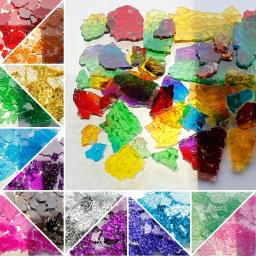 Mosaico Fragmentos Telhas De Vidro, Espelho Translúcido, Peças De Vidro Quebrado, Artesanato DIY, Mosaico Fazendo Materiais, 85g, 3oz por Saco - Image 2