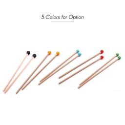 Profissional Xilofone Marimba Mallet Baquetas, Instrumento de Percussão, Mallet Acessórios Parte, Comprimento 365mm, 1 Par - Image 6