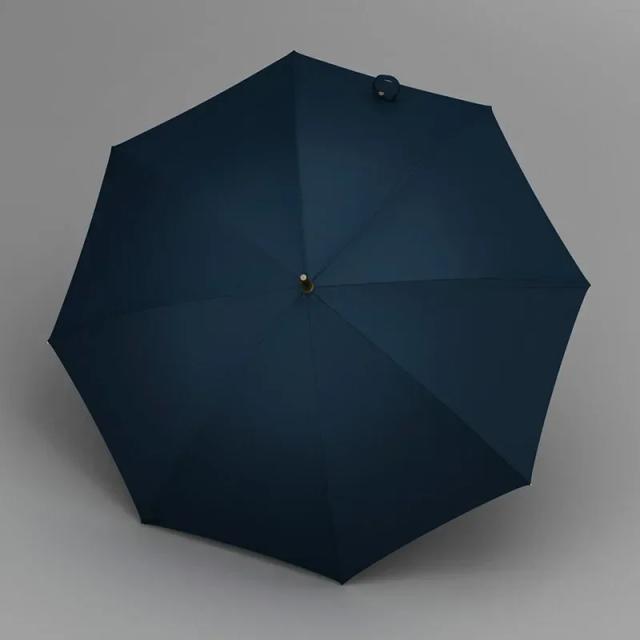 Guarda-chuva Grande Olycat com Cabo de Madeira - Automático, Longo, Dupla Camada e À Prova de Vento для Homens e Mulheres