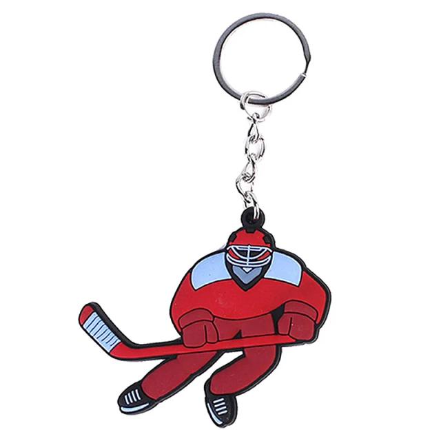 Chaveiro de Hóquei Masculino com Pingente de Clube, Skate e Carro - Presente Perfeito para Fãs e Colecionadores de Jóias Masculinas