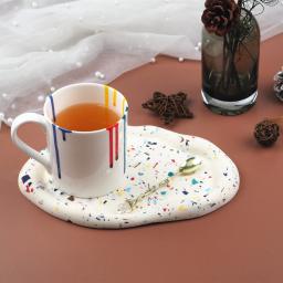 Casa Gesso Artesanato Bandeja Moldes, DIY Concreto Armazenamento De Jóias, Placa Irregular, Molde De Silicone, Presente Artesanal, Decoração De Casa - Image 5