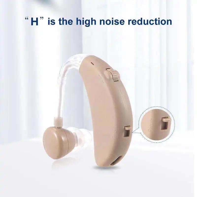 Recarregável BTE Ear Hearing Aids para idosos, aparelho auditivo barato, amplificador de som para surdez, novo, 2022 - Image 1