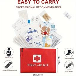 Kit de primeiros socorros multiuso pequeno/grande, kit de primeiros socorros portátil para caça ao ar livre, caminhadas, camping, etc., inclui acessórios - Image 2
