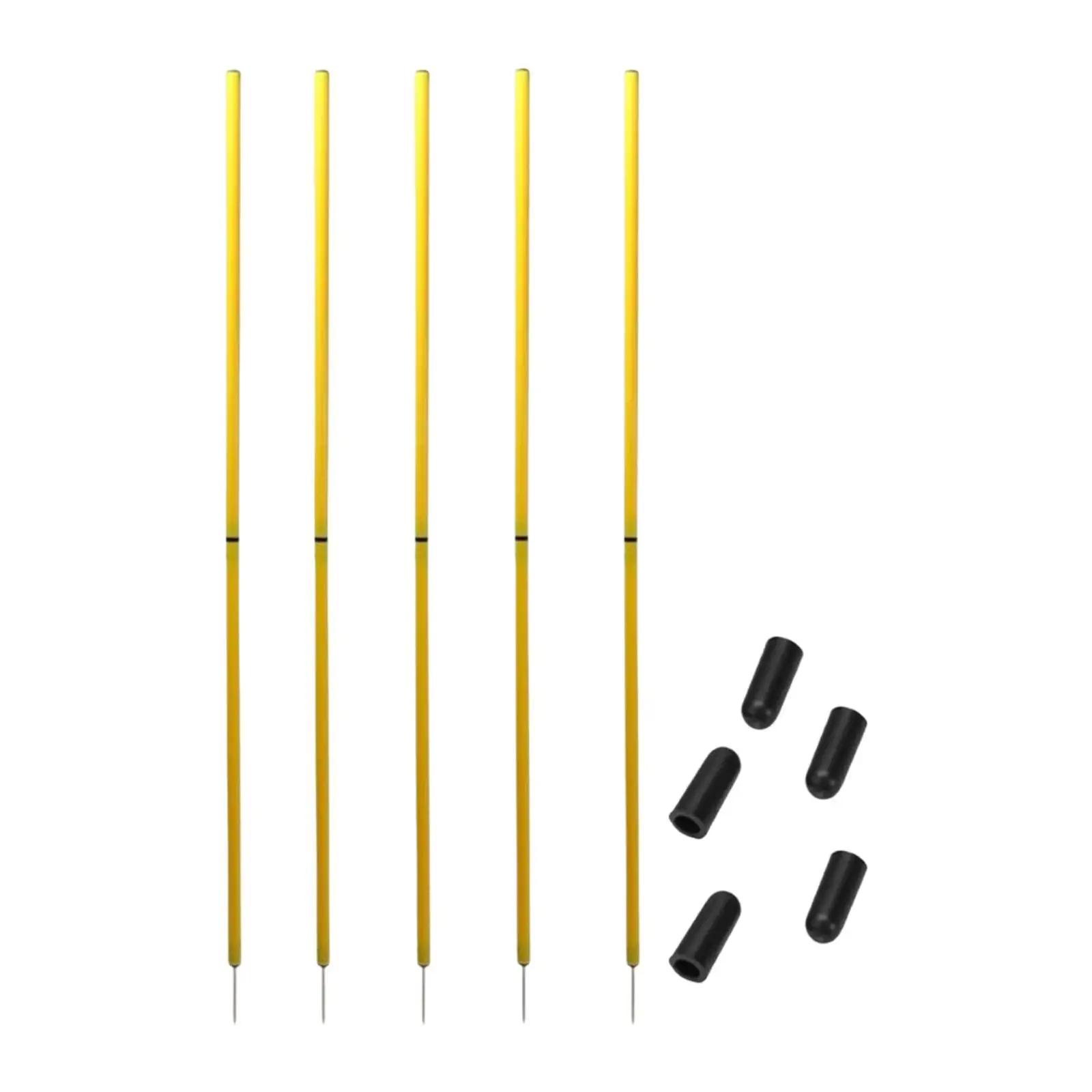Treinamento portátil Polos do futebol, equipamento do futebol, sinal Polo, 5 PCes - Image 1
