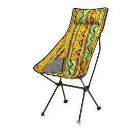 Cadeira de acampamento dobrável portátil longo lazer voltar praia jardim cadeira liga - Image 6