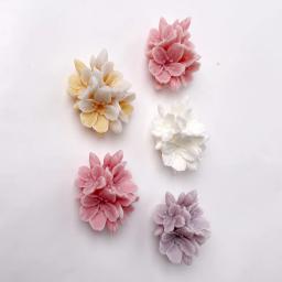 Vela de aromaterapia molde de silicone 3d pêssego flor forma sabão molde de silicone diy vela copo sabão molde bolo decoração suprimentos - Image 3