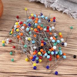 Conjunto de alfinetes de segurança para tricô, agulhas de costura, pinos de costura, fixo colorido talão, 100 pcs/set - Image 4
