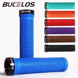 Bucklos apertos de bicicleta de borracha integrada antiderrapante mtb guiador capa bloqueio no mountain bike lidar com barra punhos bmx peças de ciclismo - Image 1