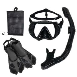 Snorkel Mergulho Máscara e Óculos Conjunto para Adulto, Tubo De Natação, Unisex - Image 6