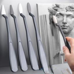 Art Sketching Eraser Faca, Escova lavável, Alto brilho, Correção de desenho do artista, Detalhes Eraser Pen, Ferramenta de limpeza - Image 1