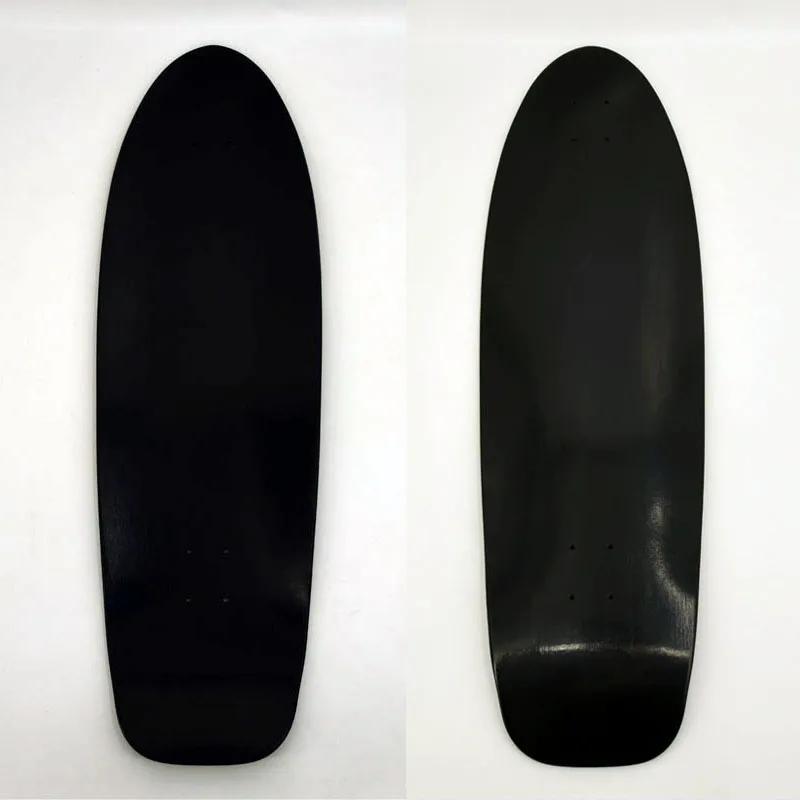 Preto Profissional Longboard Deck, DIY 4 Rodas, Surfskate Acessórios, Suprimentos de Skate para Teteenager, 34" - Image 1