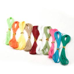 Corda de algodão encerado para fazer jóias, 1mm, 10 m/lote, linha encerada, para colar, pulseira, diy, diy - Image 3