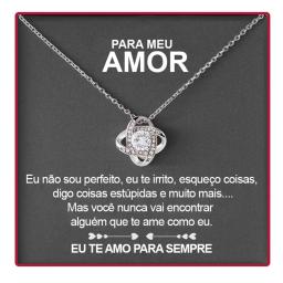 Rosa caixa de presente de quatro folhas grama colar de coração para festa de aniversário dia das mães dia dos namorados presentes de natal namorada - Image 2
