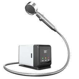 Bomba de chuveiro elétrica portátil com display digital e aquecimento Rod, chuveiro acampamento ao ar livre, IPX7,6000 mAh - Image 2