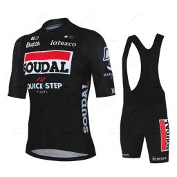 Lidl soudal passo rápido verão bicicleta camisa mtb manga curta conjunto de ciclismo shorts conjunto mtb ropa ciclismo camisas maillot - Image 5