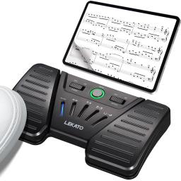 Lekato-Page Turner Pedal silencioso recarregável sem fio, Página Turner Pedal para Tablets, Smartphones App Controller - Image 1