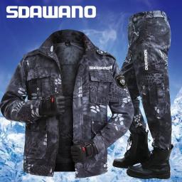 Outdoor Proteção Sets Pesca, Macacão resistente ao desgaste, Vestuário de proteção do trabalho, Black Python Pattern, Terno de camuflagem, Novo, 2024 - Image 1