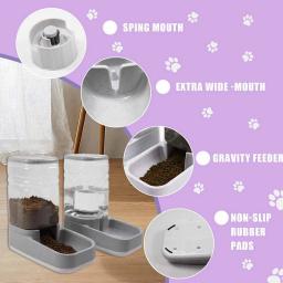 3.8L Comida E Água Dispenser Kit Para Alimentação Automática Do Cão E Outros Animais De Estimação Adequado Para A Maioria Pet Gravity Dispensers - Image 5