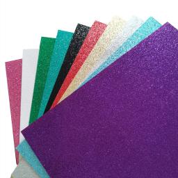 15 folhas a4 tamanho 200gsm autoadesivo glitter cardstock papel para artesanato diy, cupcake topper, aniversário e decorações de festa de casamento - Image 3