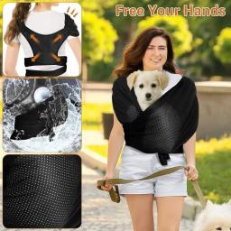 Transportador de estilingue frontal para cães pequenos, pet fornecimentos, viagens ao ar livre, alça dupla - Image 3