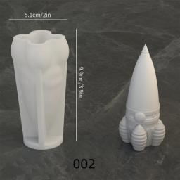 DIY Lunar Astronaut Silicone Mold, Cartoon Astronaut, Aromaterapia, Pingente De Gesso, Molde De Resina, Artesanato Doméstico, Decoração Armazenamento - Image 5