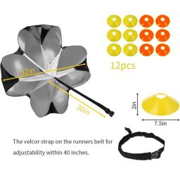 Equipamento De Treinamento De Futebol Flexibilidade Agilidade Escada Cone Set Futebol Velocidade Paraquedas Exerciser Esporte Obstáculos Acessórios - Image 2
