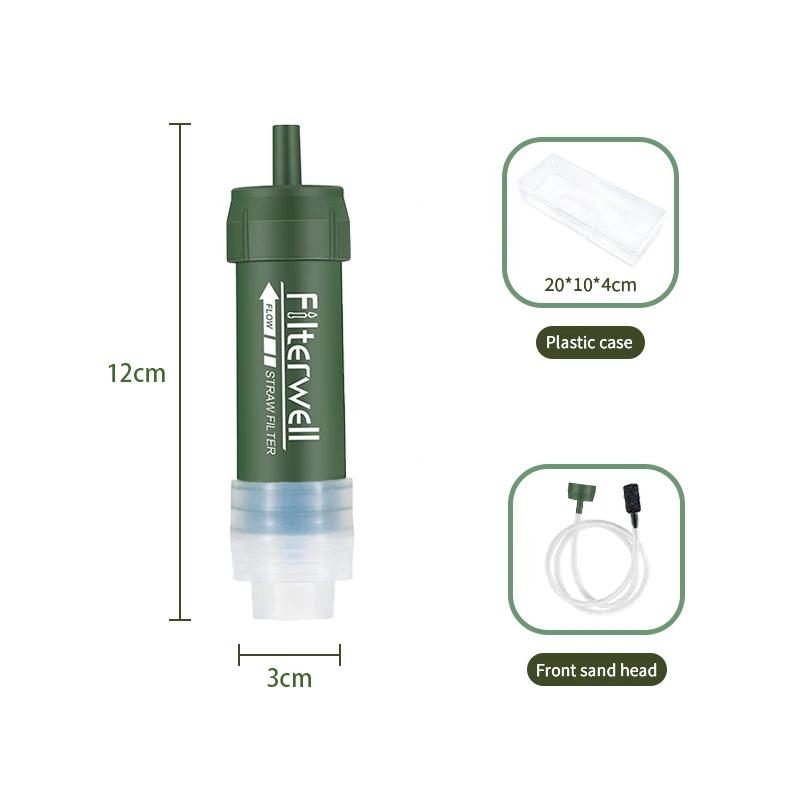 Filterwell Mini Filtro De Água De Emergência, Palha Pessoal, Sobrevivência Ao Ar Livre, Acampamento Beber Sistema Para Acampar, Caminhadas, Viagem - Image 1