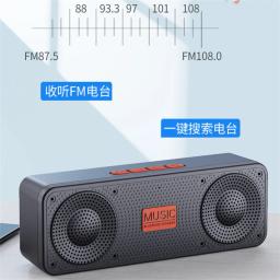 S18 Mini alto-falante portátil Bluetooth, alto-falantes sem fio, música estéreo 3D, suporte surround, cartão TF, rádio FM, subwoofer, alto-falante - Image 4