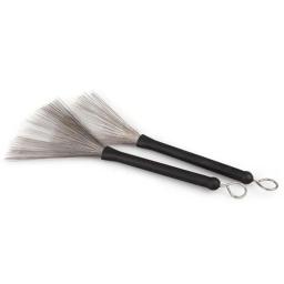Fio Aço Retrátil Drum Brush, Percussão Baquetas, Alças Plástico, Acessórios Musicais, 32cm - Image 5