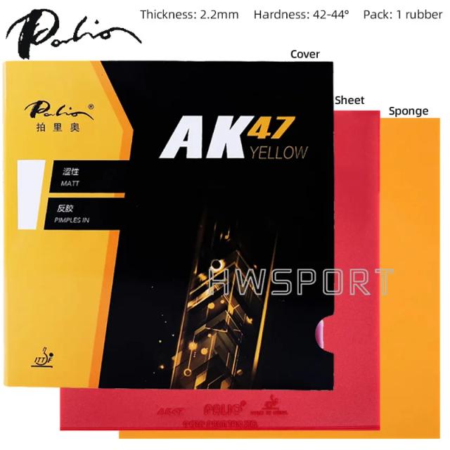 PALIO AK 47 Borracha Tênis de Mesa Não Pegajosa 2.2mm