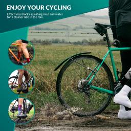 Guarda-lamas dianteiro e traseiro para bicicleta rodoviária e mtb, 1 peça, protetor de pneus, mtb, proteção contra água, asas, peças de bicicleta - Image 5