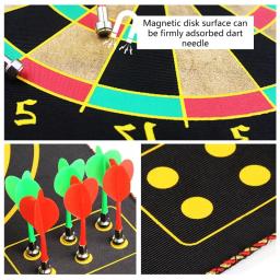 Alvos de dardos magnéticos para crianças, conjunto de dardos de jogo de tabuleiro de dois lados, alvos de rolo para cima - Image 4