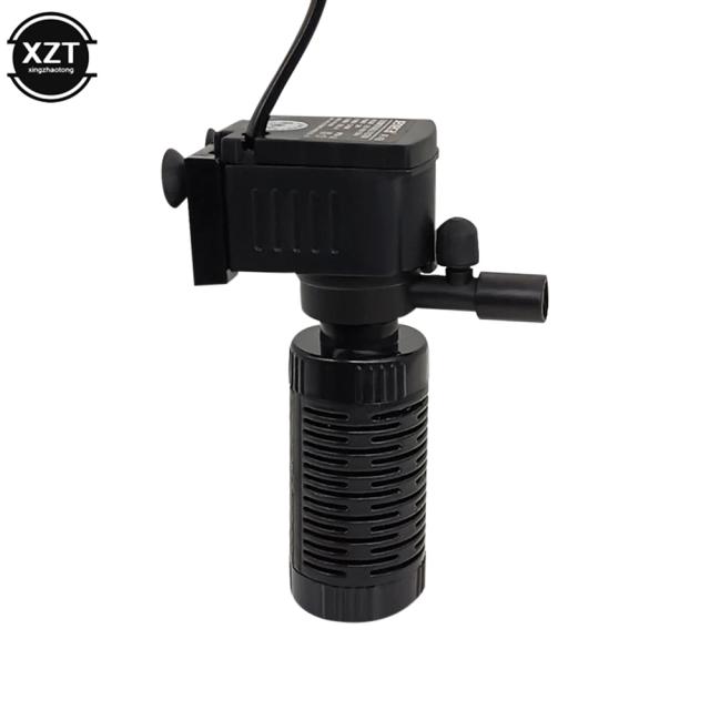 Filtro 3 em 1 para Aquário: Purificador Submersível com Oxigenador para Tanque de Peixes
