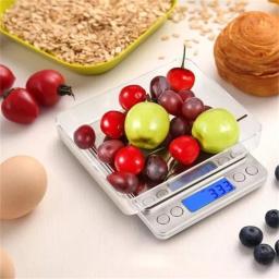 Balança digital de cozinha, mini bolso, aço inoxidável, joias de precisão, balança eletrônica, peso, grama de ouro, 0.1/3000g, balança de pesagem - Image 4