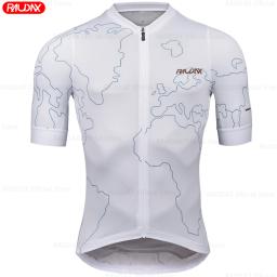 Raudax-camisa masculina de manga curta, roupa de verão, respirável, mtb, mtb, desgaste de bicicleta, 2024 - Image 5