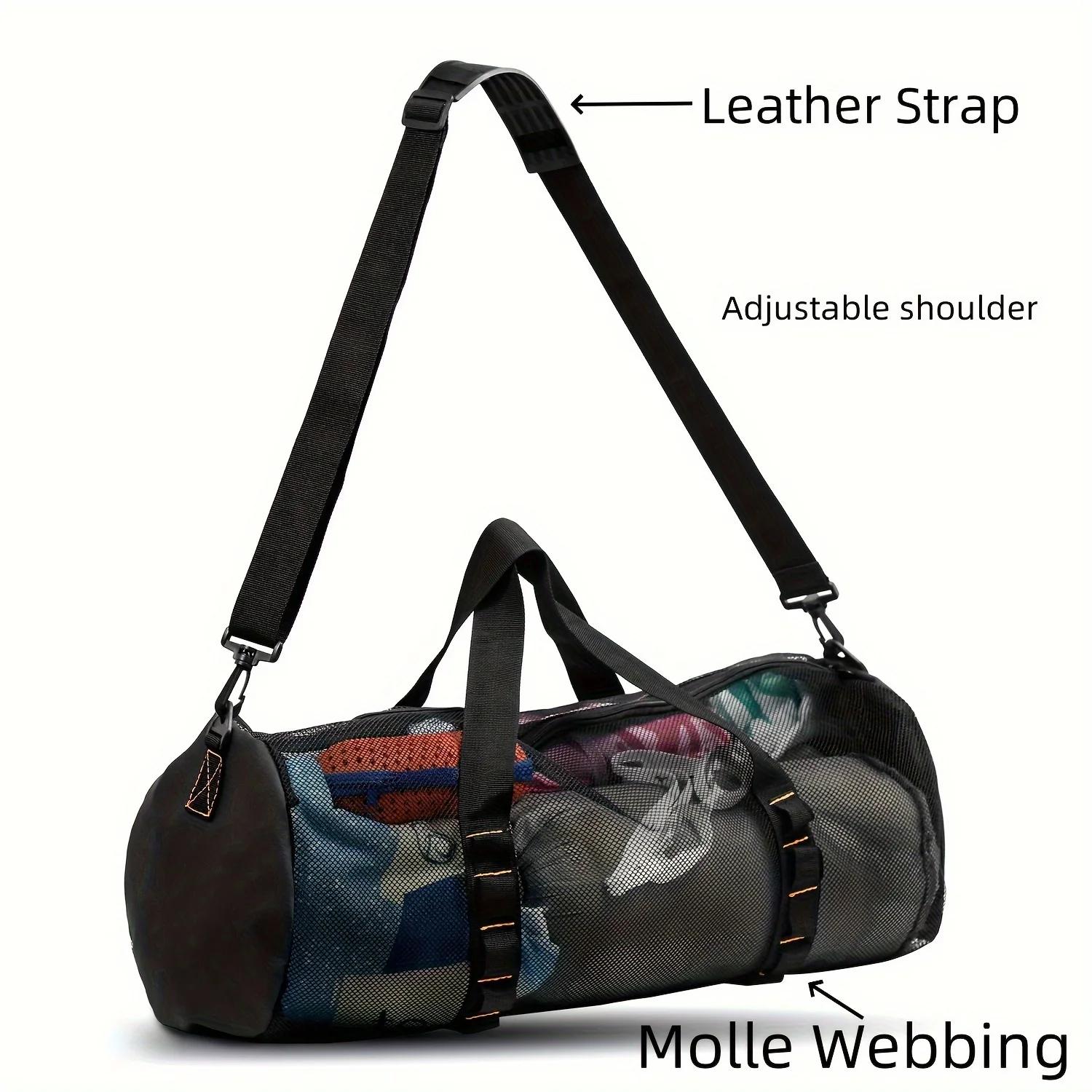Saco De Duffle De Malha Grande Para Mergulho, Equipamento De Snorkel Melhores Esportes Aquáticos E Atividades De Praia, Natação, Mergulho, Snorkeling - Image 1