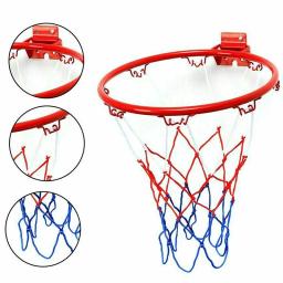 Basquete de Parede, Cesta de Metal Aro Pendurado, Cesta Bola com Parafusos, Esporte Indoor e Outdoor, 32cm - Image 6